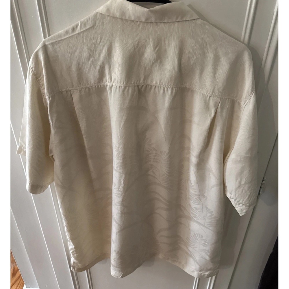 Vintage Tommy Bahama Silk Mens Shirt Large Short Sleeve - Picture 3 of 3